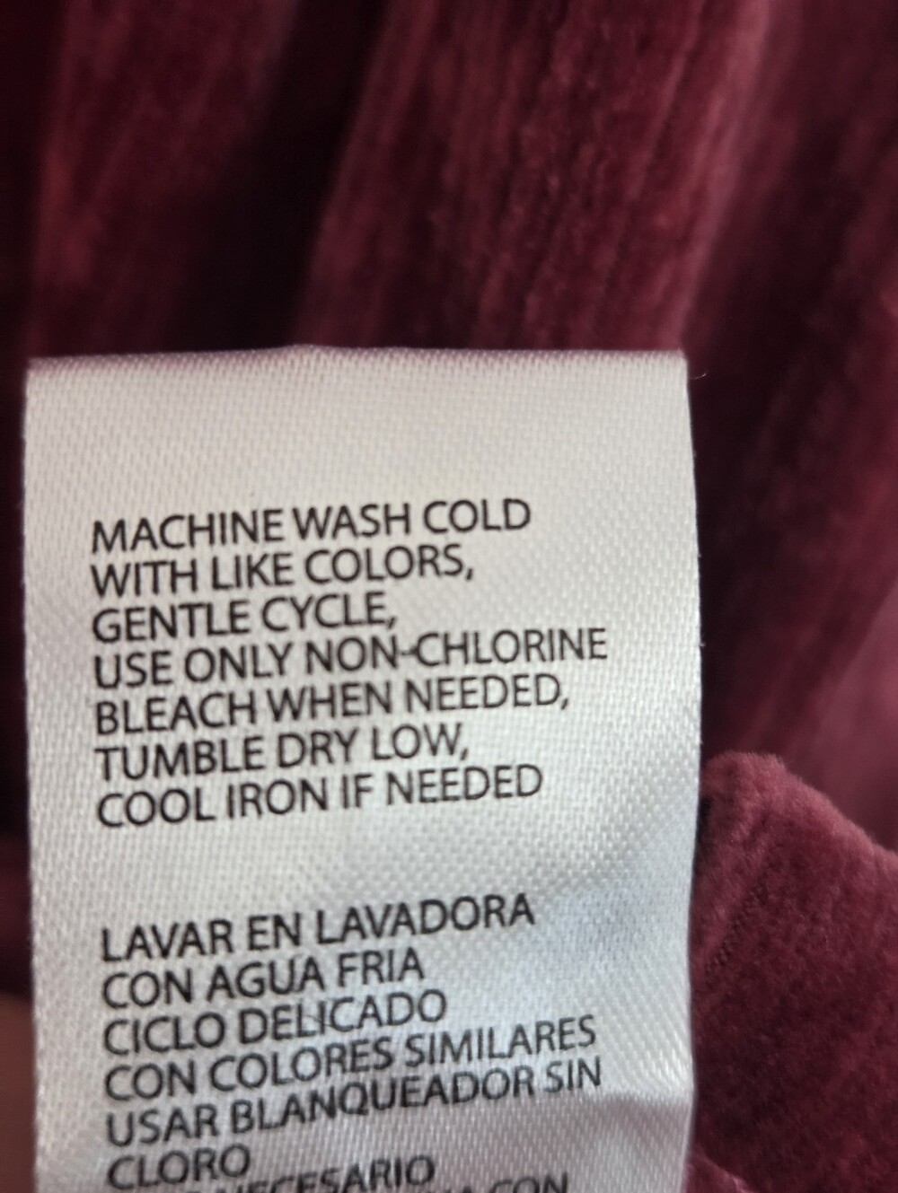 Weatherproof Raspberry/Red Ribbed Long Sleeve Button Down NWT Size S - Picture 9 of 9
